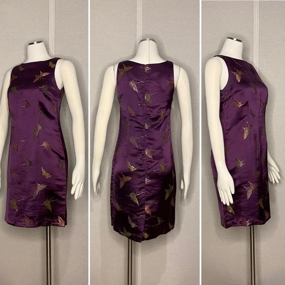 Vintage Pudding Shop by April Cornell purple mini dress - Picture 2 of 7